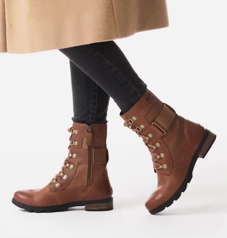 Womens Rain Boots Brown - Sorel Emelie™ Conquest Low - 294-EAZDWP